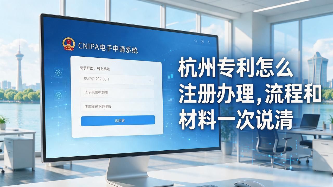 杭州专利怎么注册办理,流程和材料一次说清